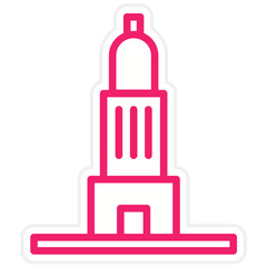 Vector Design Old Building Icon Style