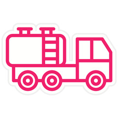 Vector Design Water Tanker Icon Style