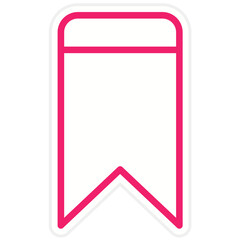 Vector Design Bookmark Icon Style