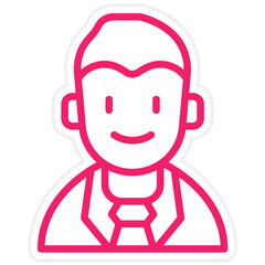 Vector Design Character Male Icon Style