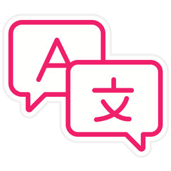 Vector Design Language Icon Style