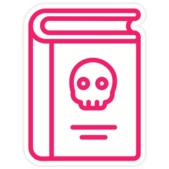 Vector Design Literary Horror Icon Style