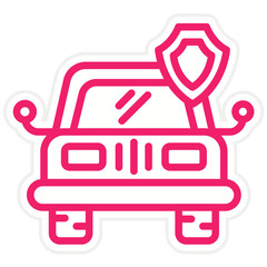 Vector Design Glass Coating Icon Style