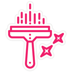 Vector Design Glass Cleaner Icon Style