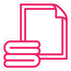 Vector Design Microfiber Cloth Icon Style