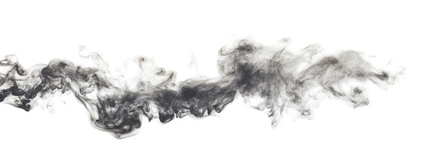 black smoke on white