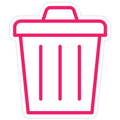 Vector Design Trash Can Icon Style