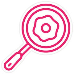 Vector Design Frying Pan Icon Style