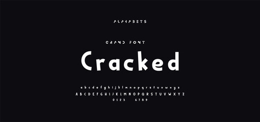 Kids style colorful font design, playful childish alphabet, letters and numbers