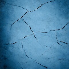 Textured Blue Background with Cracks and Crevices for Creative Projects and Design Applications