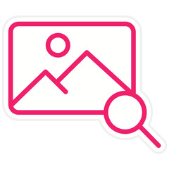 Vector Design Search Image Icon Style