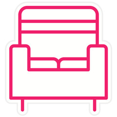 Vector Design Armchair Icon Style