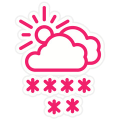 Vector Design Snow Icon Style