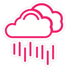 Vector Design Rainy Icon Style