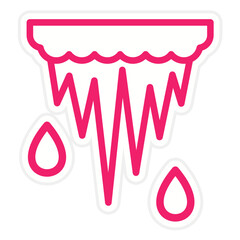 Vector Design Icicle Icon Style