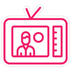 Vector Design Broadcast Icon Style