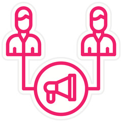 Vector Design Viral Marketing Icon Style