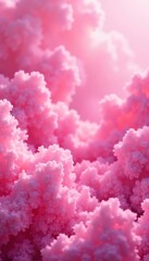 Fototapeta premium Glittery pink background with swirling clouds and misty atmosphere, pink, ethereal