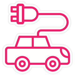 Vector Design Electric Car Icon Style