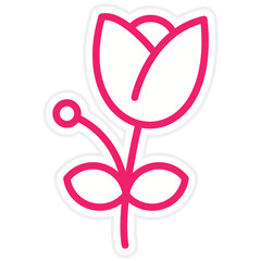 Vector Design Tulip Icon Style