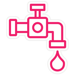 Vector Design Water Tap Icon Style
