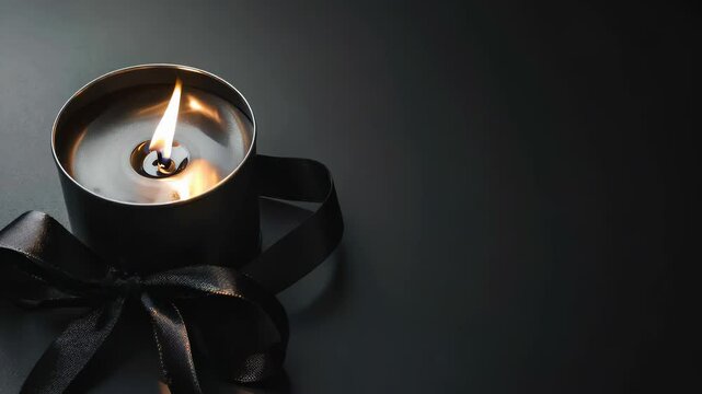 Participants gather around a candle, symbolizing love and loss, sharing stories and memories in a heartfelt tribute during a recent video mourning funeral event