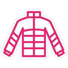 Fototapeta premium Vector Design Winter Coat Icon Style