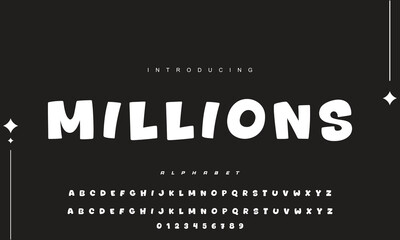 Comic retro font set. Alphabet letters & number in style of comics, pop art for title, headline, poster, comics, or banner design. Cartoon typography collection.