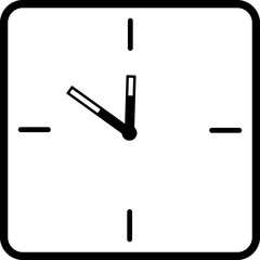 Square Clock Icon Collection
