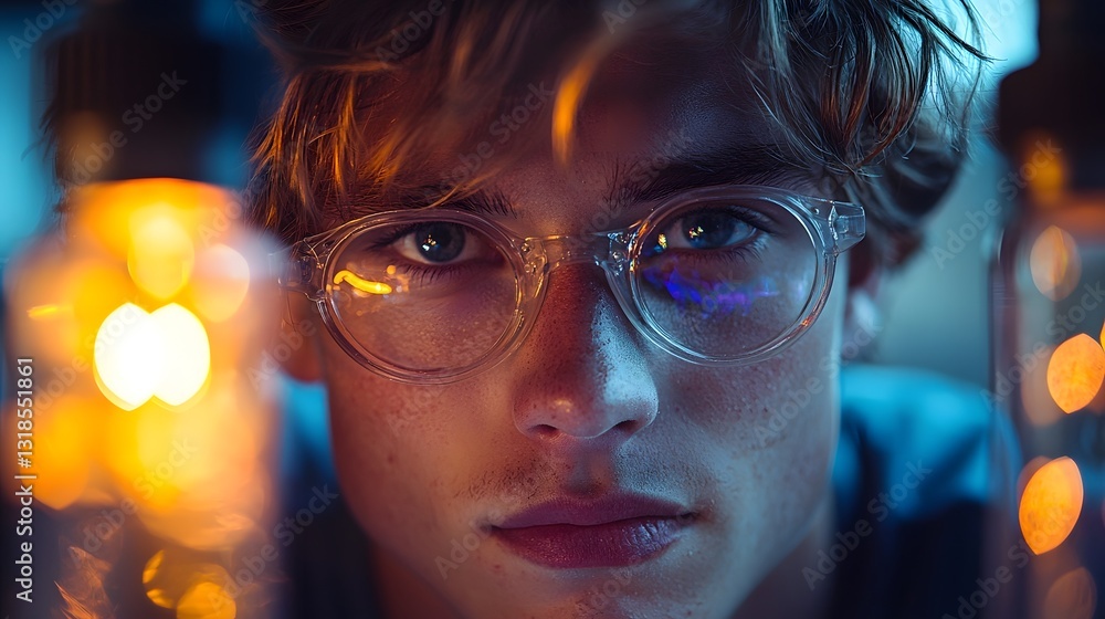Poster glowing science lab inspires student leaders in transformative experiment