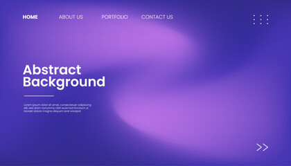 Color gradient background. Landing page view. Minimalist futuristic background. Purple gradient