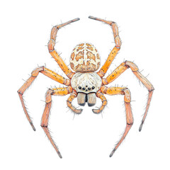 Fototapeta premium Huntsman Spider Macro Photography on transparent Background.