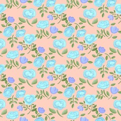 Seamless rose pattern