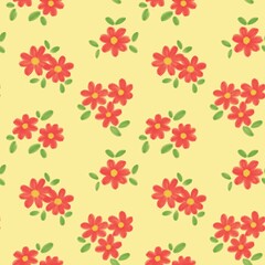 seamless pattern with Daisy 