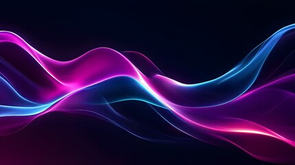 Fototapeta premium Abstract Colorful Wave Pattern with Light Effects in Motion