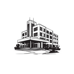vector illustration of a building