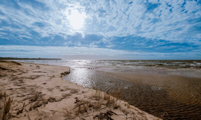 beach and sea in Latvia,  Baltikum 