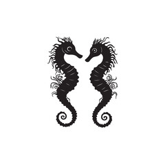 vector image of a Seahorses