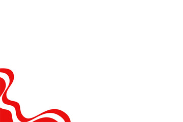 Red curve on a white background vector