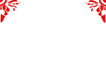 Red curve on a white background vector