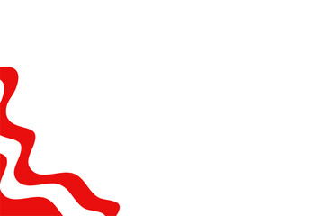 Red curve on a white background vector