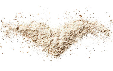 Flour Powder Spilled, Isolated on Transparent Background