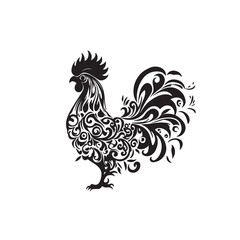 rooster vector illustration
