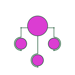 Infographic template with options and colorful icons. Vector.
