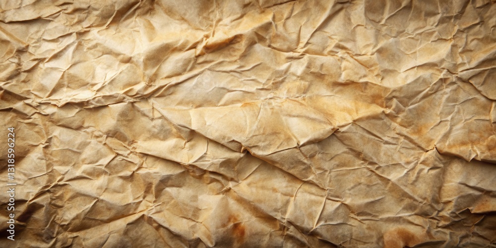 Fototapete the texture of timeworn, crumpled paper with subtle variations in color and a faded aesthetic.