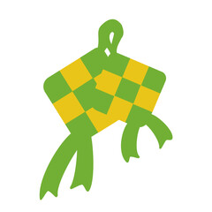 Illustration of ketupat,