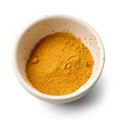 bowl of yellow curry powder