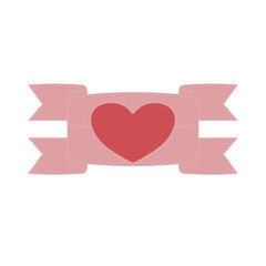 Love ribbon for design