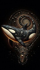 3d killer whale fantasy model