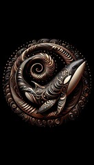 Fototapeta premium 3d killer whale fantasy model